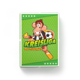 Spielehelden Liga districtuală Joc alcoolic de fotbal 55 de cărți de joc în format de buzunar (QGTTKV2QSJ)