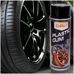 Spray Vopsea Cauciucata pentru Jante, culoare Neagra, 400ml, Champion Color FAVLine Selection