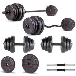Set haltera si gantere reglabile PROGRESSIVE 30 KG