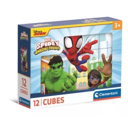 Clementoni: Cuburile cu Păianjenul și prietenii săi minunați – set de 12