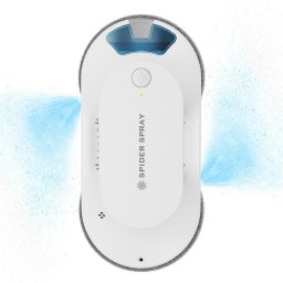 Robot curatare geamuri Spider SPRAY X, 72 W, 3000 Pa, 65 ml, Navigatie inteligenta, Reglare automata a puterii si direcției, Protectie impotriva caderilor, Alb