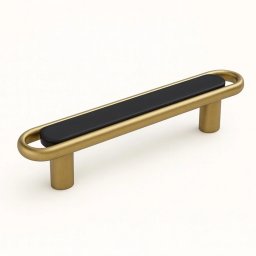Maner metalic mobilier Lungo Deluxe Negru Auriu mat