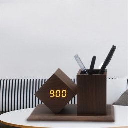 TOO PHC-330-DB digital ora cu suport pentru papetărie maro închis