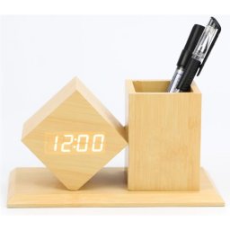 TOO PHC-330-LB digital ora cu suport pentru papetărie maro deschis