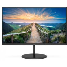 MONITOR AOC 23.8 inch, home office, IPS, WQHD (2560 x 1440), Wide, 250 cd/mp, 4 ms, DisplayPort HDMI, Q24V4EA (timbru verde 7 lei)