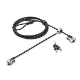 CABLU securitate KENSINGTON pt. notebook slot Nano,cheie standard,conectare directa,1.8m,cablu otel carbon,5mm,permite pivotare si rotire,blocare dubla, NanoSaver K64448WW (timbru verde 0.18 lei)