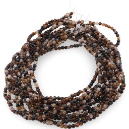 Sirag Agat maro dantelat sfere 4mm, 37-38cm