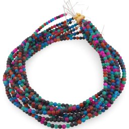 Sirag Agat multicolor sfere 4mm mate, 37-38cm