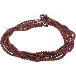Sirag Jasp sesame rosu sfere 4-5mm, 37cm