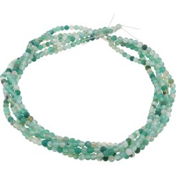 Sirag Agat verde mat sfere 4mm, 37-38cm
