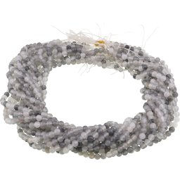 Sirag Cuart gri sfere 4-5mm, 38-39cm