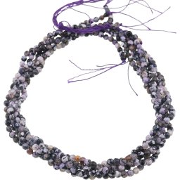Sirag Agat mov patat sfere fatetate 4mm, 36-37cm