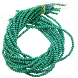 Sirag Turcoaz verde mat sfere 4mm, 39-40cm