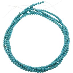 Sirag Turcoaz albastru sfere 4mm, 39-40cm