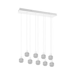 Trio - Candelabru suspendat pe cablu MELA 9xE14/25W/230V, alb