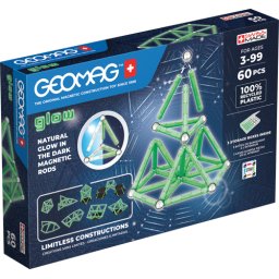 Set de constructie magnetic geomag glow 60 piese, 338
