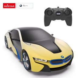 Masina rc 1:24 bmw i8 sensitive collection, galben, 48400-4
