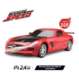 Masina cu telecomanda kool speed car scara 1:16 mercedes benz sls amg gt final edition rosu, 10484g