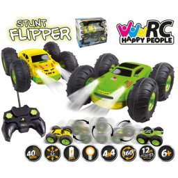 Rc stunt flipper de 15 cm cu lumina, 40mhz 30074