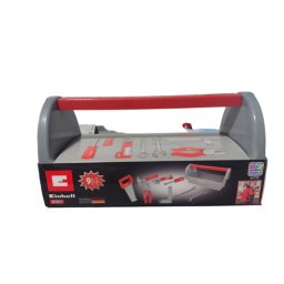 Trusa scule pentru copii, 9 piese, ciocan, surubelnita, patent, chei, ferastrau, multicolor, einhell kids 41773