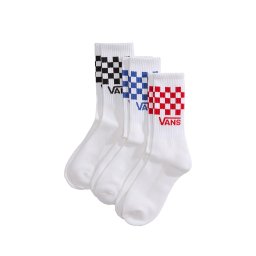 VANS Șosete (Pack of 3) Classic Check Crew VN000QBUWHT white