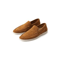Loafers piele intoarsa Gentlemen`s Corner - Amalfi cognac