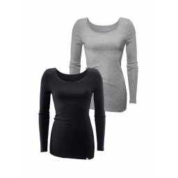 BENCH Tricou gri / negru