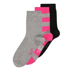 FALKE Șosete gri amestecat / roz deschis / negru / alb