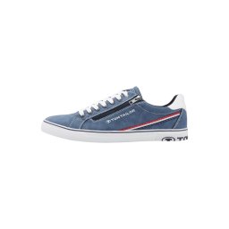 TOM TAILOR Sneaker low bleumarin / roșu / alb
