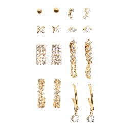 Bershka Set de bijuterii auriu / transparent