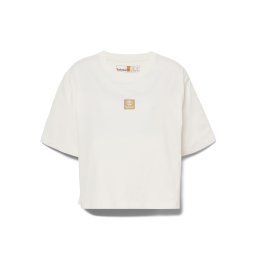 TIMBERLAND Tricou portocaliu deschis / alb