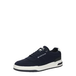TOM TAILOR Sneaker low albastru închis / alb