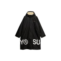 Superdry & Co Palton de primăvară-toamnă negru / alb