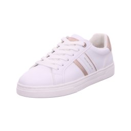 TOM TAILOR Sneaker low auriu - roz / alb murdar