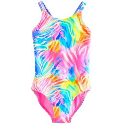 Next Costum de baie întreg albastru / galben / portocaliu / roz