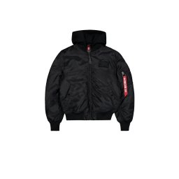 ALPHA INDUSTRIES Geacă de primăvară-toamnă 'MA-1 TT Hood' negru