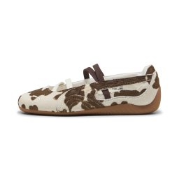 PUMA Balerini cu curea glezna 'Speedcat' ecru / ciocolatiu