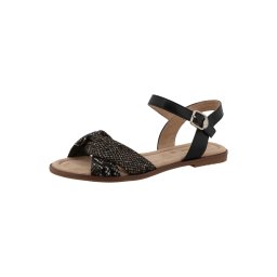 TOM TAILOR Sandale maro / negru