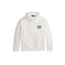 Polo Ralph Lauren Bluză de molton 'HEAVY' albastru / alb