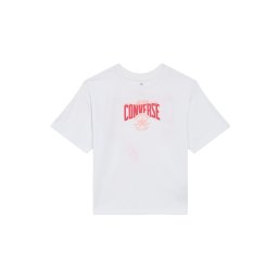 CONVERSE Tricou roz / roșu cranberry / alb