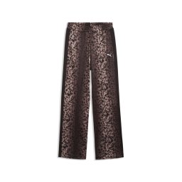 PUMA Pantaloni sport maro / negru / alb