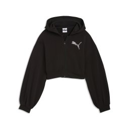 PUMA Hanorac 'Essentials' negru / argintiu