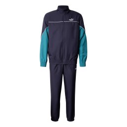 PUMA Costum de trening bleumarin / verde smarald / alb