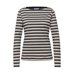STREET ONE Tricou albastru închis / maro mokka / alb