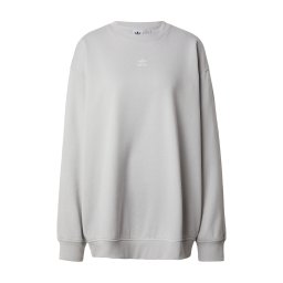ADIDAS ORIGINALS Bluză de molton 'Essentials' gri / alb