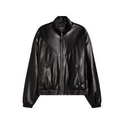 Bershka Geacă de primăvară-toamnă 'CAZADORA' negru