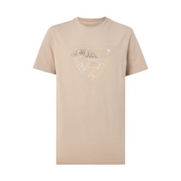 GUESS Tricou auriu / gri taupe