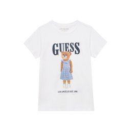 GUESS Tricou bleumarin / albastru deschis / maro pueblo / alb