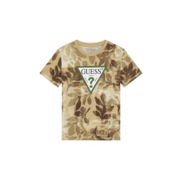GUESS Tricou kaki / oliv / verde închis / alb