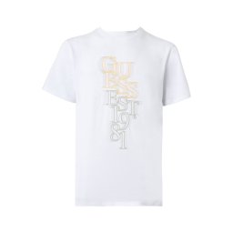 GUESS Tricou galben lămâie / gri / alb